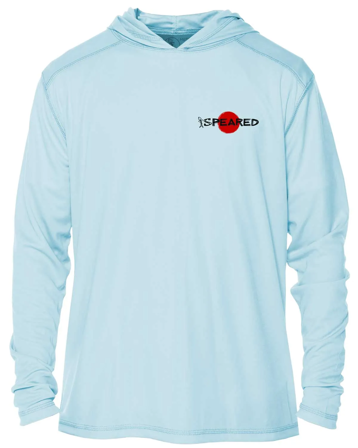 Red Decks, Burnt Necks Spearfishing UV Hoodie: Mens