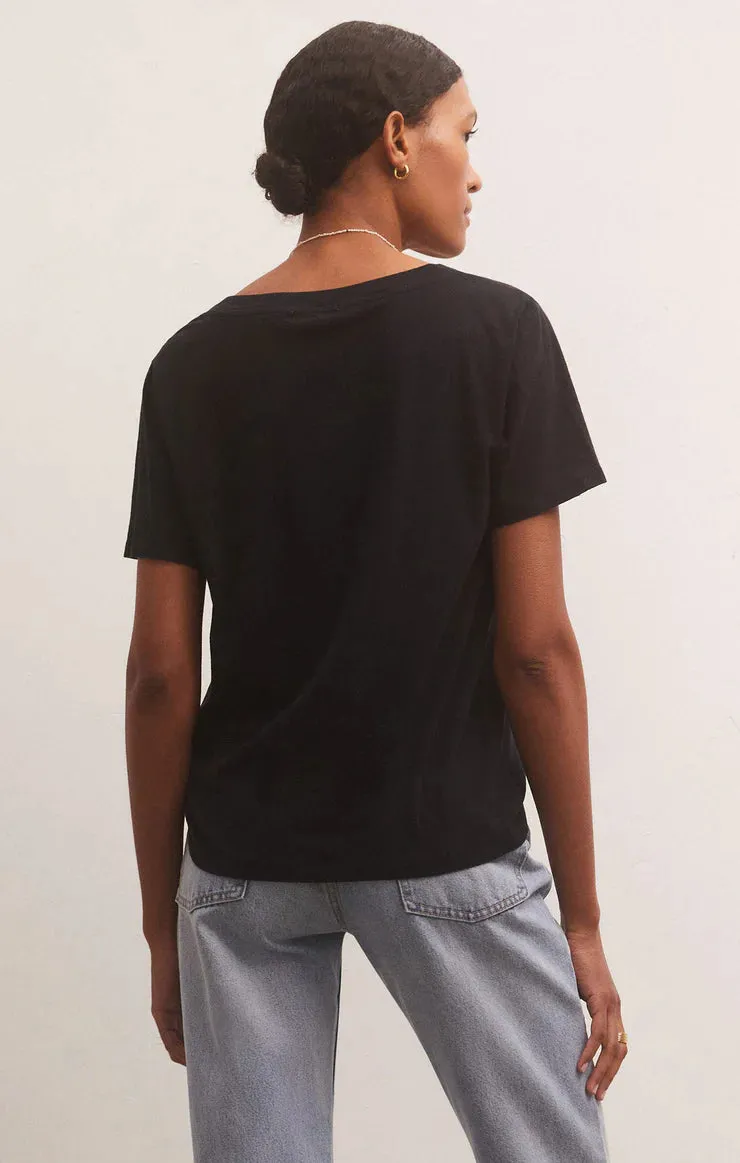 Sale Girlfriend V-Neck Tee Black