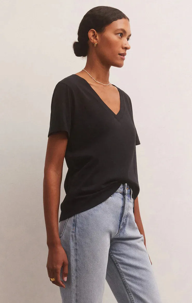 Sale Girlfriend V-Neck Tee Black