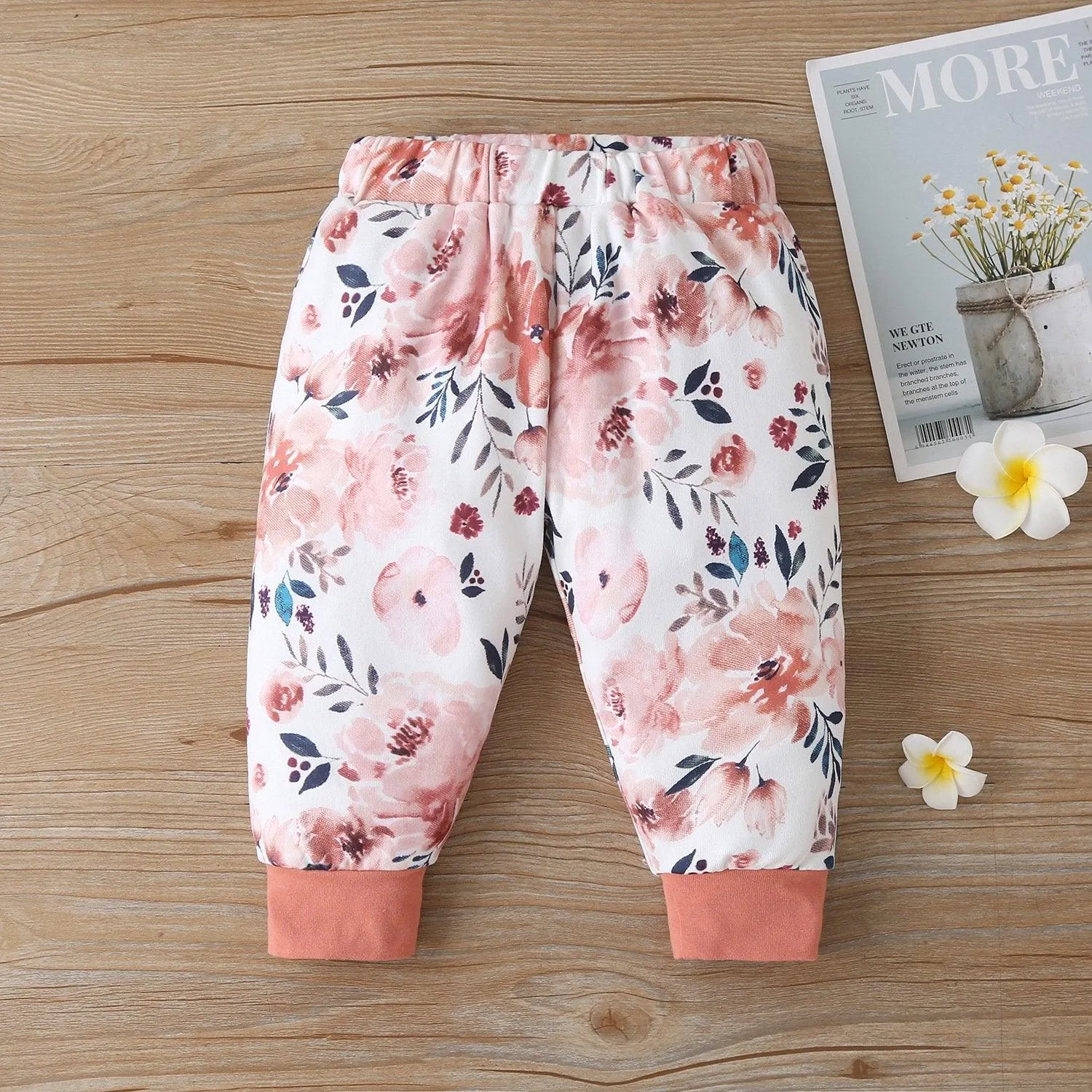 Shattered flowers Baby Girls Long Sleeve Hooded Romper and Pants baby clothing suppliers