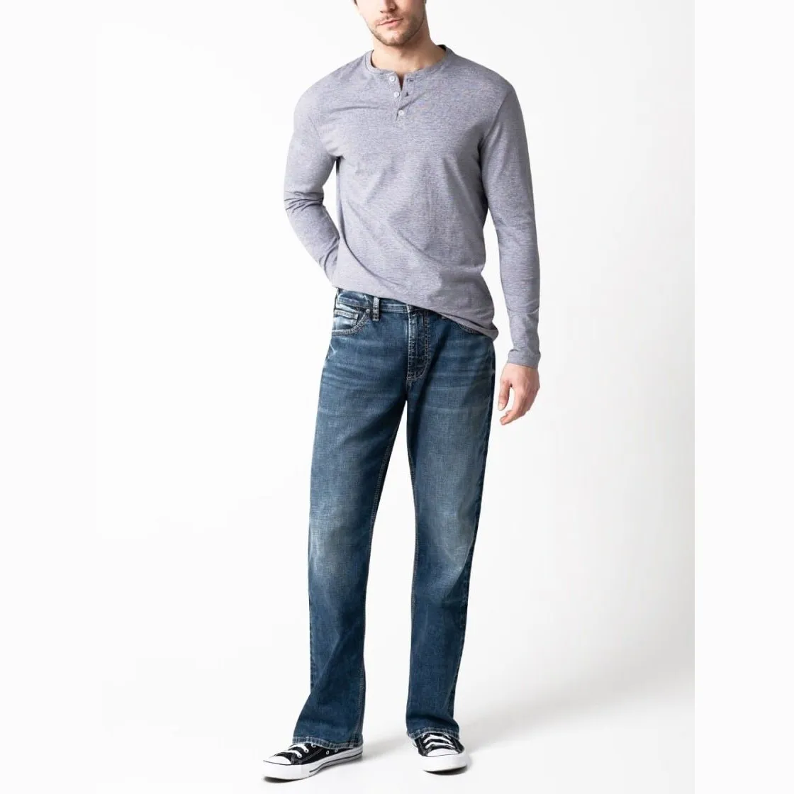 Silver Jeans Men’s Zac Relaxed Fit Straight Leg
