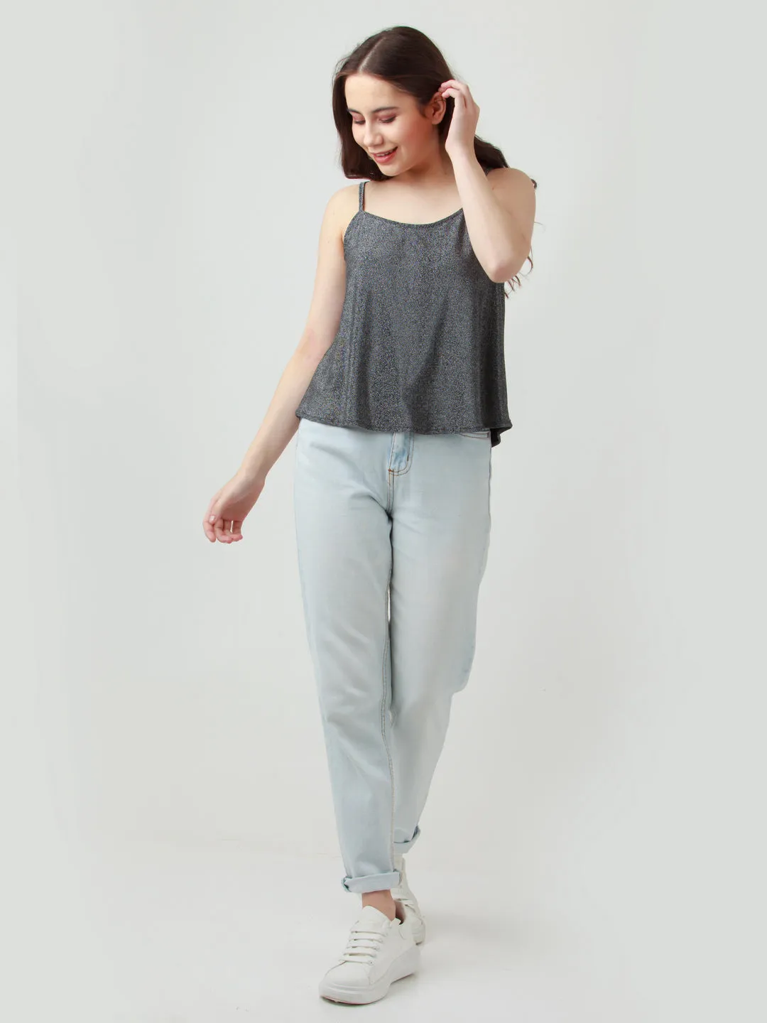 Silver Shimmer Top