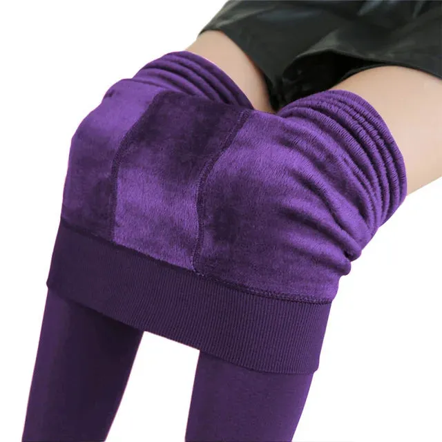 Snug Faux Fur Leggings