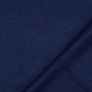 Snug Viscose Blend Sweater Knit in Navy