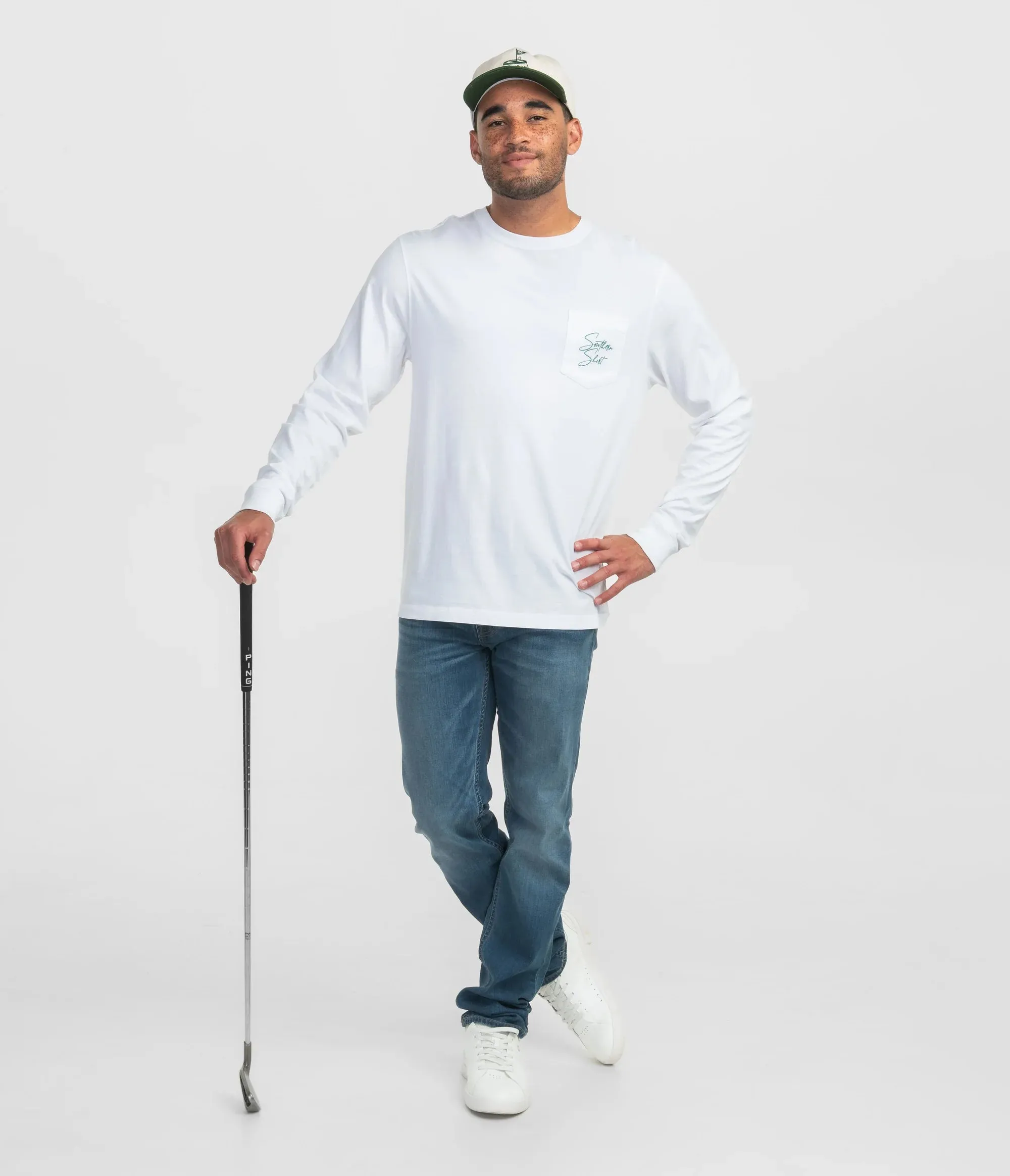 Stay The Course LS Tee • Bright White