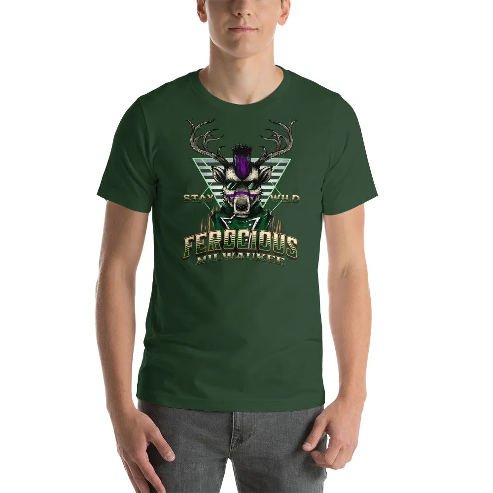 Stay Wild Ferocious Milwaukee Short Sleeve T-Shirt