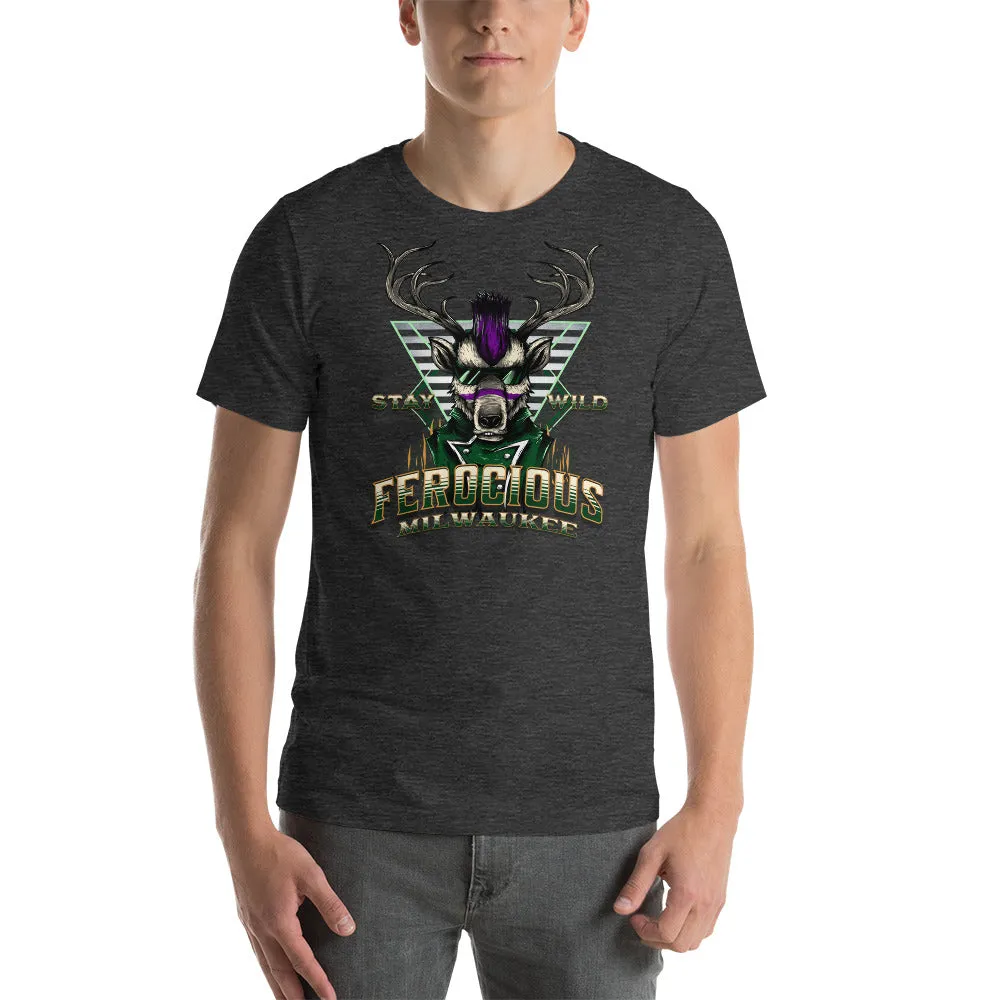 Stay Wild Ferocious Milwaukee Short Sleeve T-Shirt