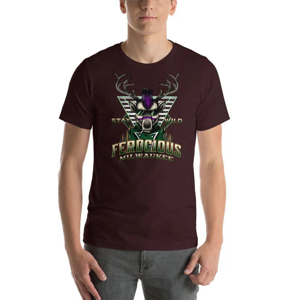Stay Wild Ferocious Milwaukee Short Sleeve T-Shirt