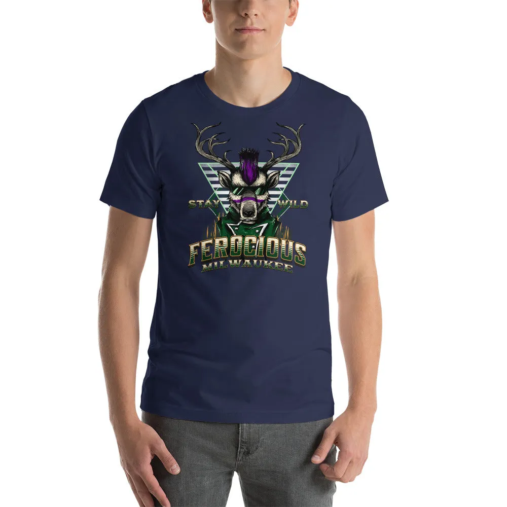 Stay Wild Ferocious Milwaukee Short Sleeve T-Shirt