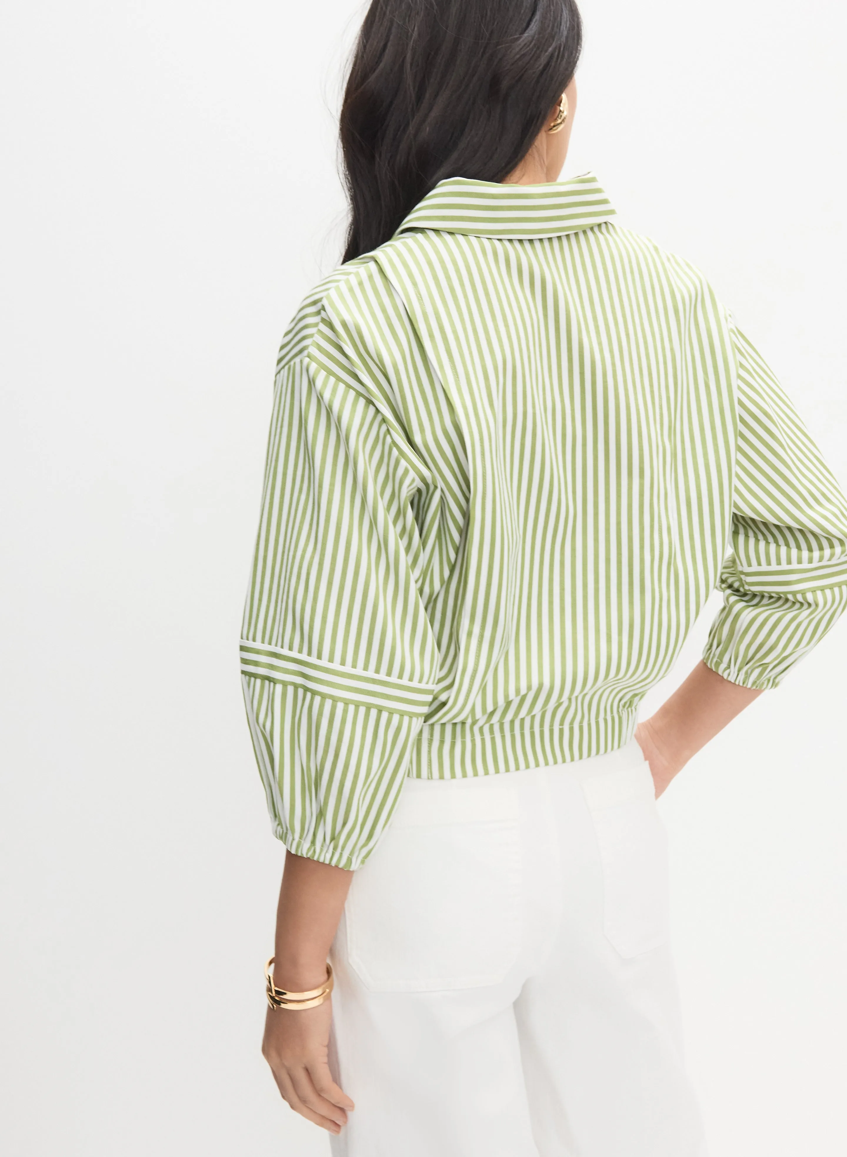 Stripe Print Blouse