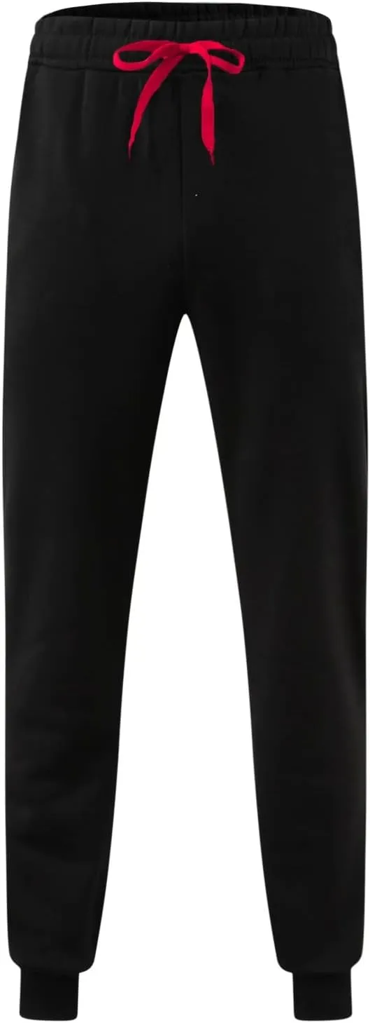 Sweatpants for Men with Pockets Jogger Sweatpants Drawstring Outdoor Trousers with Pockets Men's Cotton Multi-Pockets