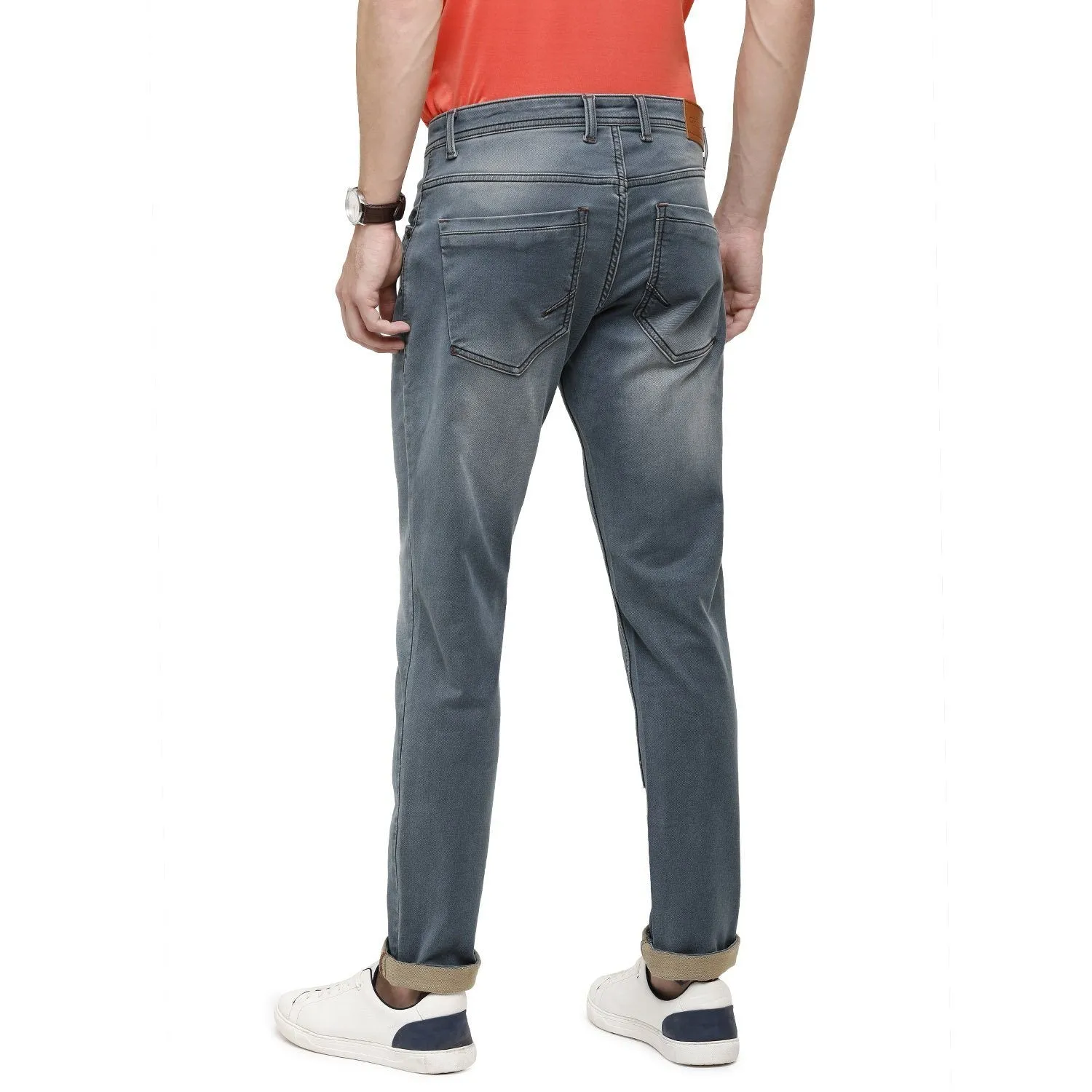 Swiss Club Mens Solid Skinny Fit 98% Cotton 2% Lycra Light Grey Fashion Denim ( D-SC-16 A-LGR-SK-LY_30INCH )