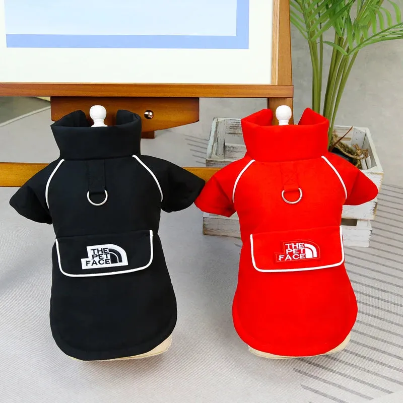 The Pet Face Waterproof Winter Jacket - Warm Fleece Coat