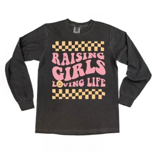 THE RETRO EDIT - Raising Girls Loving Life - LONG SLEEVE COMFORT COLORS TEE