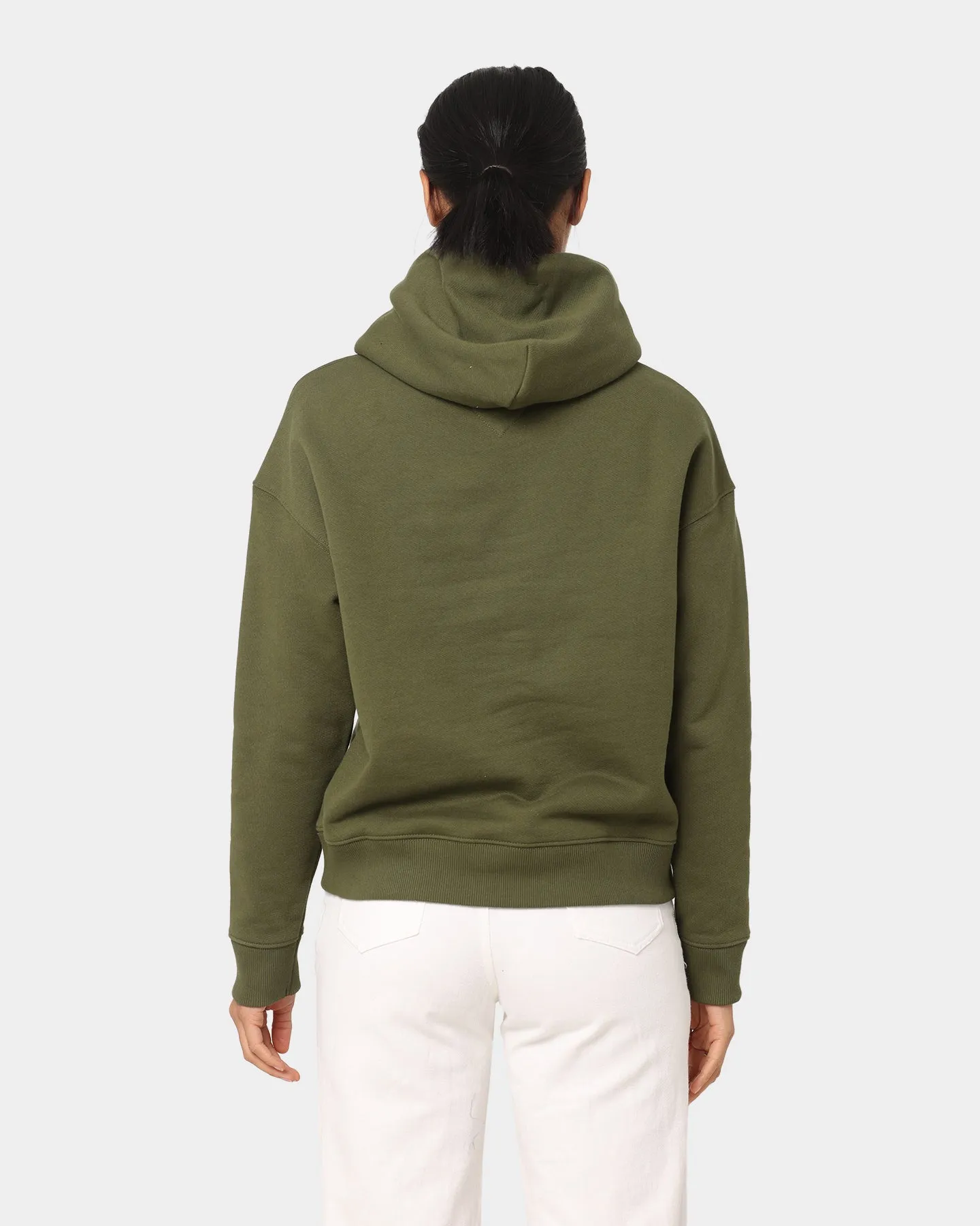 Tommy Jeans Women's Center Badge Hoodie Northwood Olive