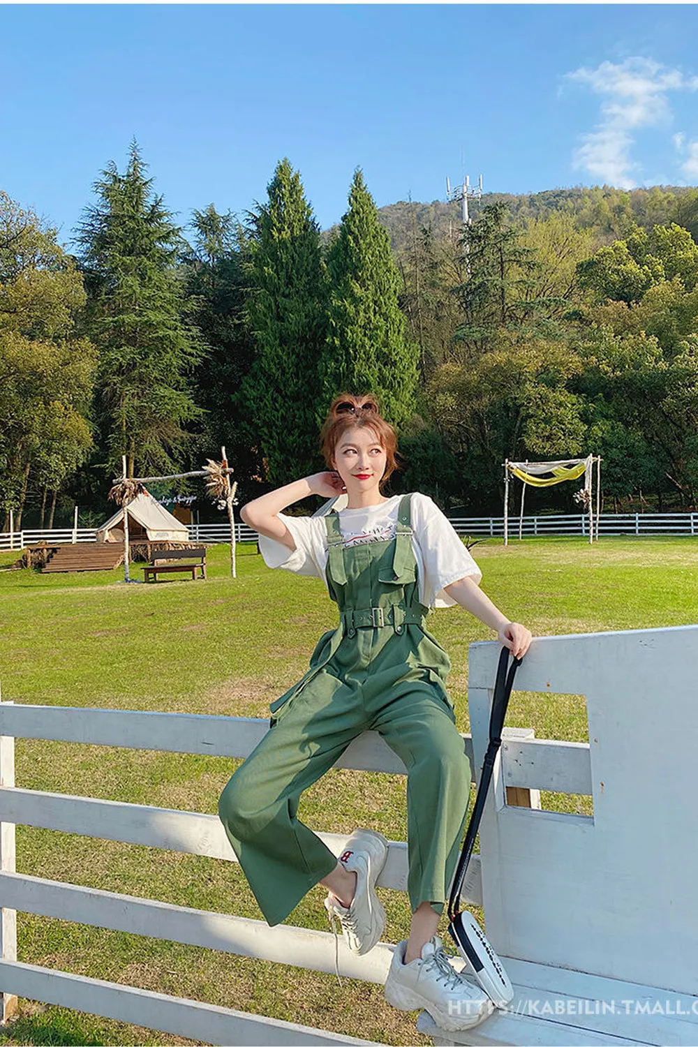 Trendy Sashes Belted Loose Jumpsuit