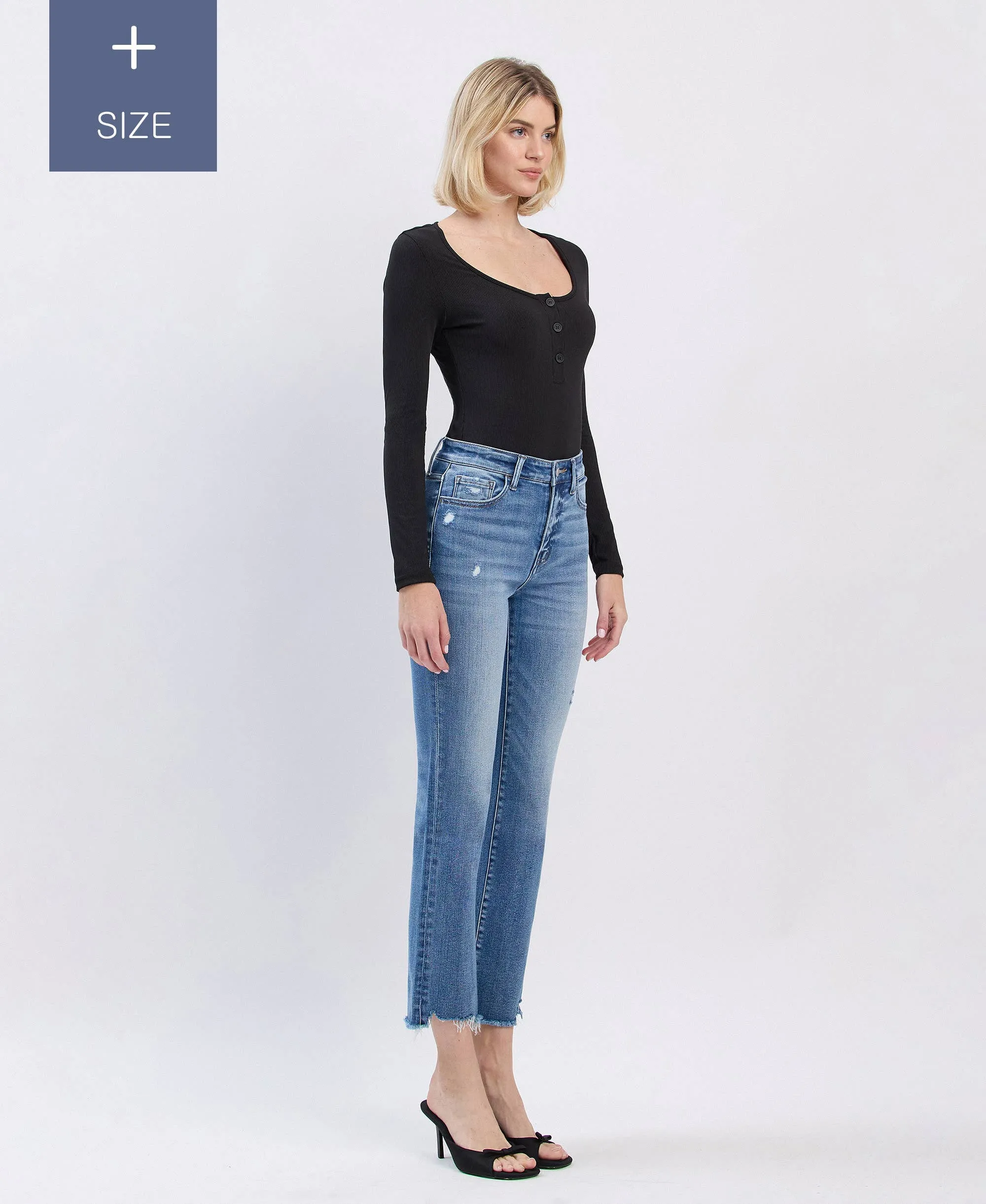 Tummy Control Highrise Slim Stright- Plus