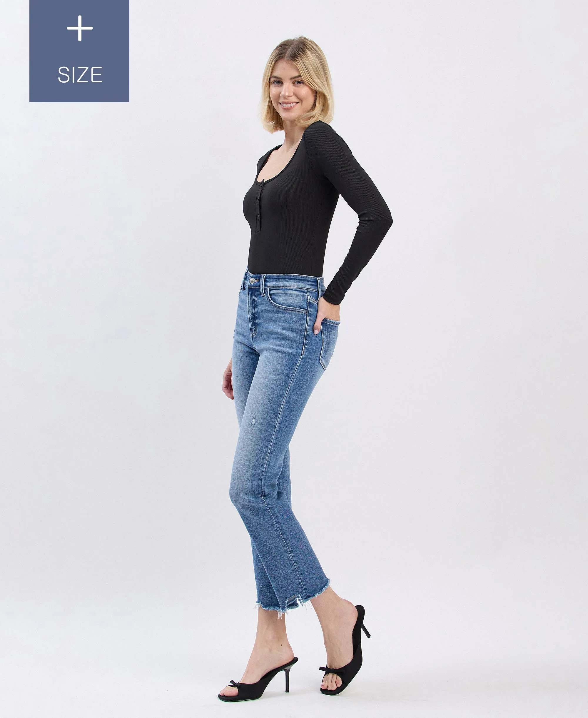 Tummy Control Highrise Slim Stright- Plus