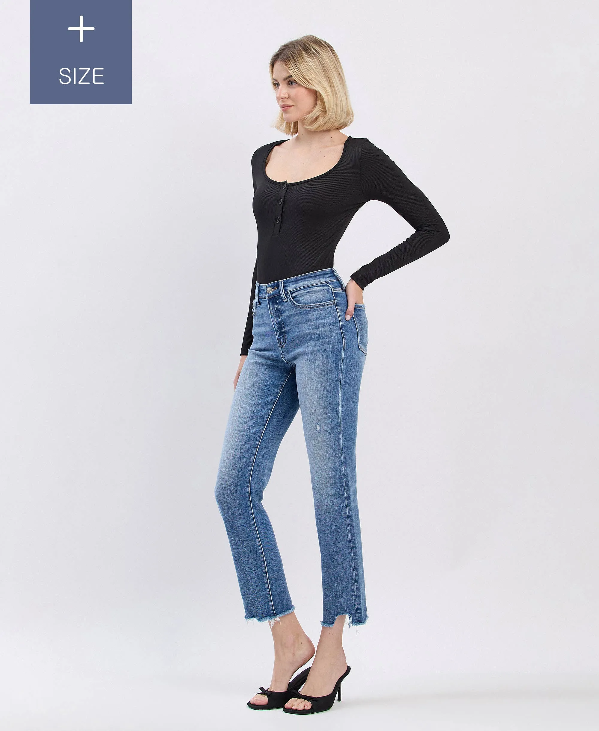 Tummy Control Highrise Slim Stright- Plus