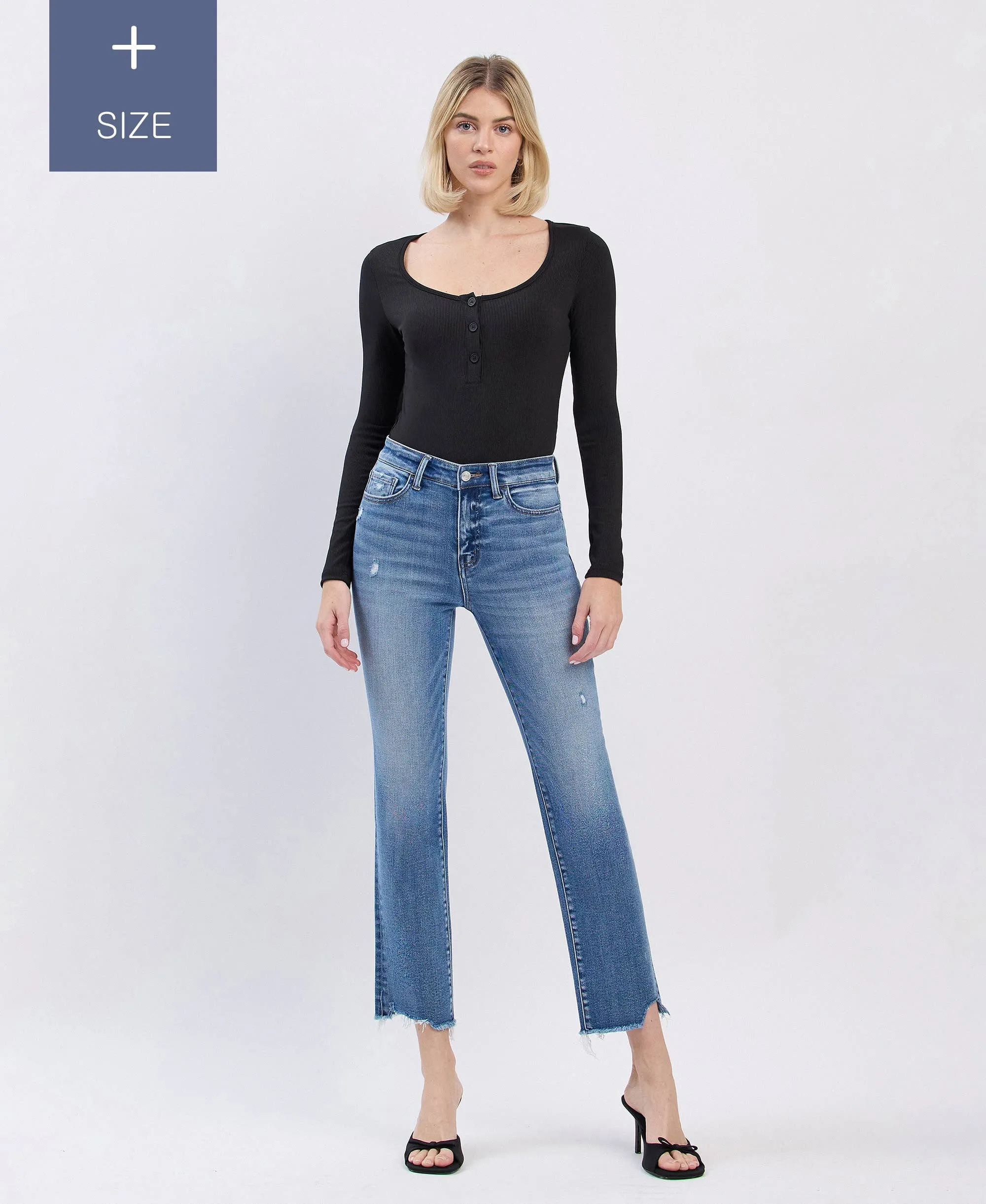 Tummy Control Highrise Slim Stright- Plus