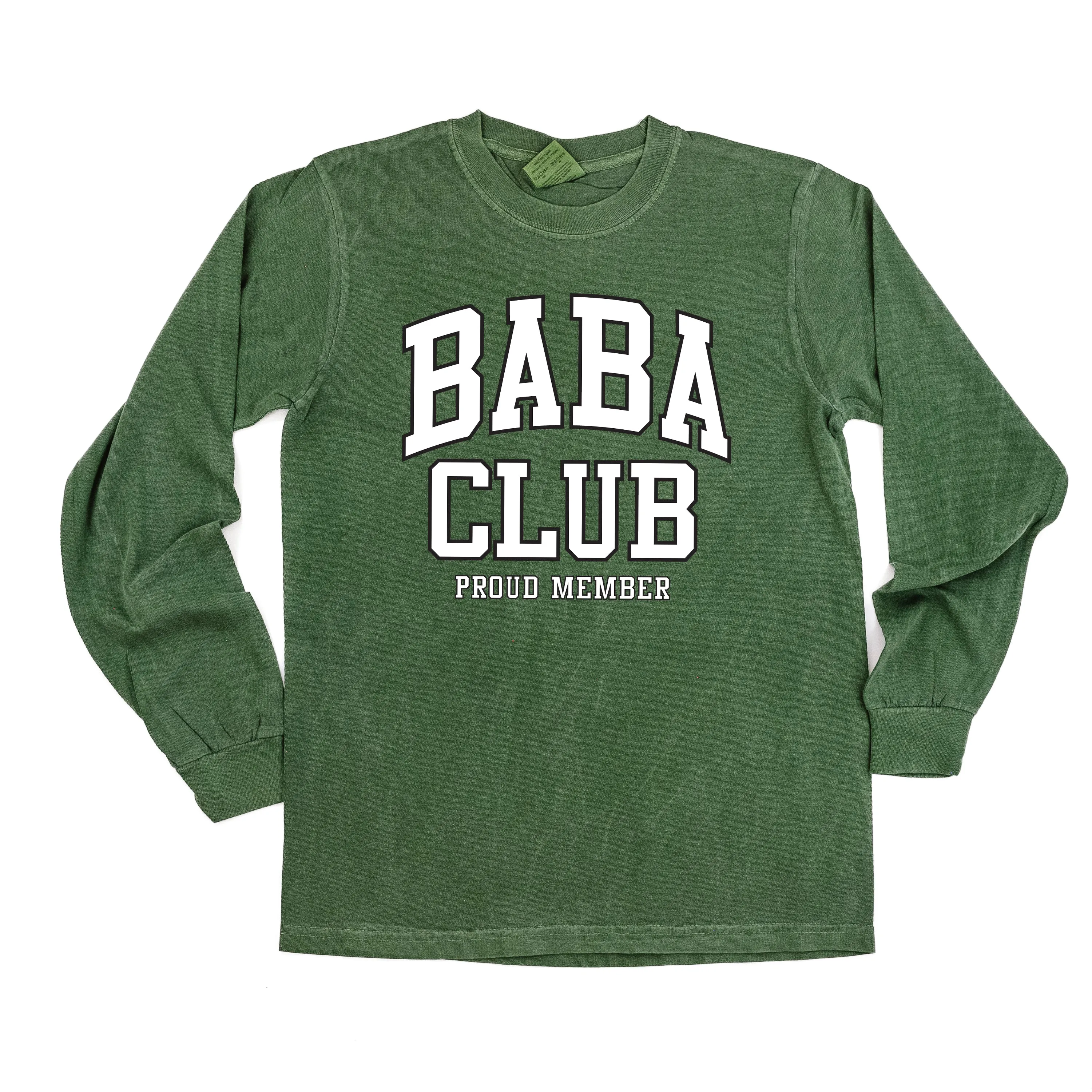 Varsity Style - BABA Club - Proud Member - LONG SLEEVE COMFORT COLORS TEE