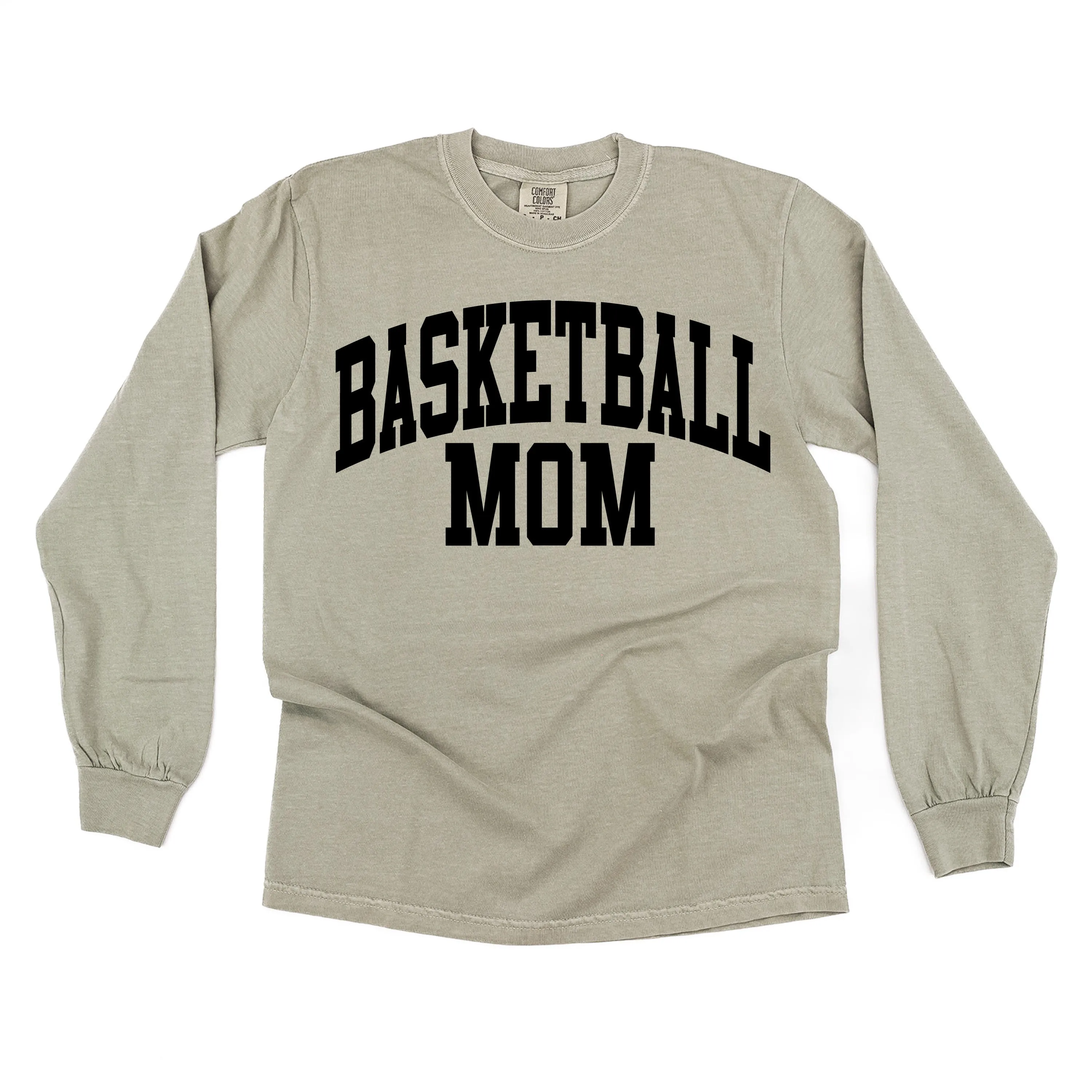 Varsity Style - BASKETBALL MOM - LONG SLEEVE COMFORT COLORS TEE