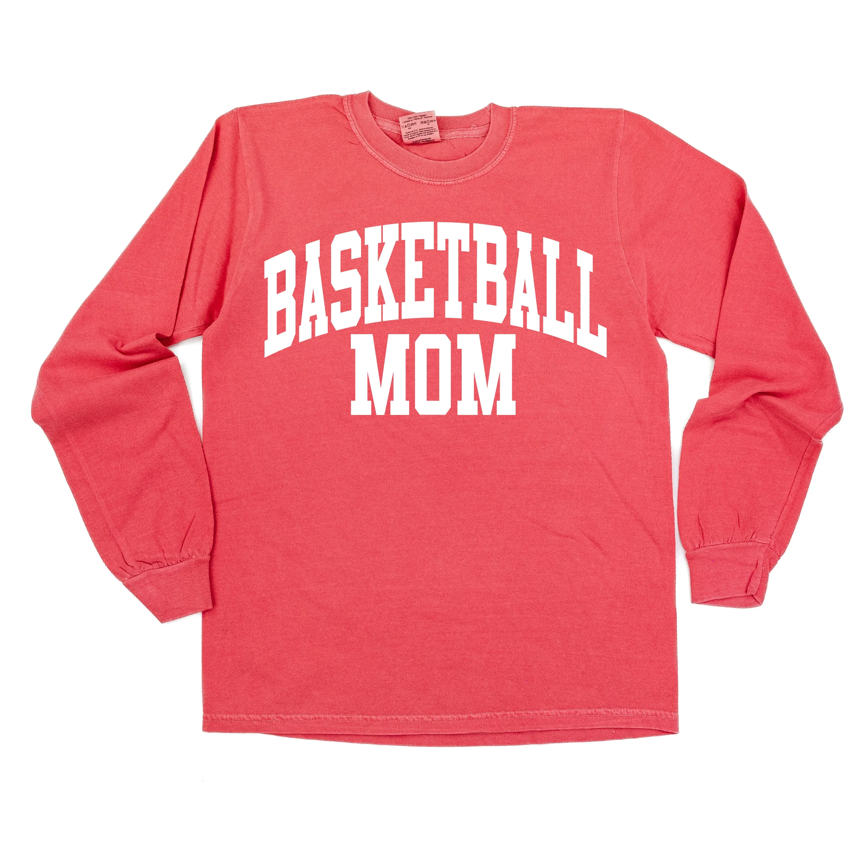 Varsity Style - BASKETBALL MOM - LONG SLEEVE COMFORT COLORS TEE