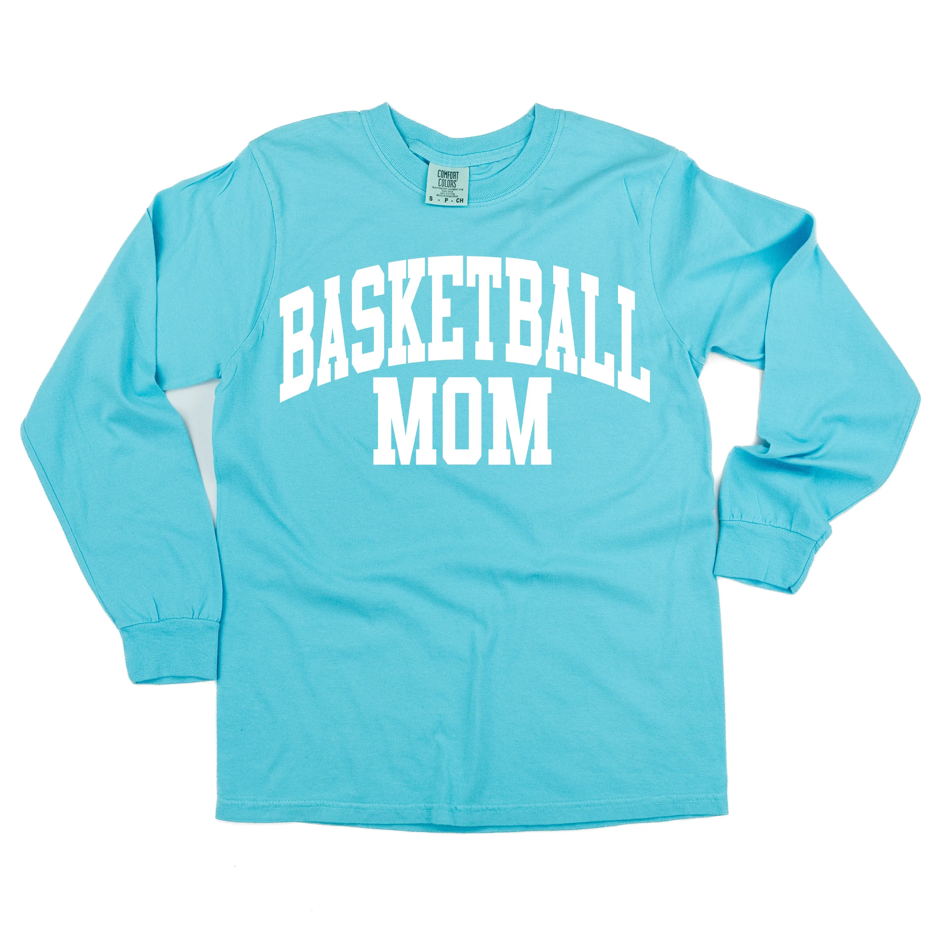 Varsity Style - BASKETBALL MOM - LONG SLEEVE COMFORT COLORS TEE