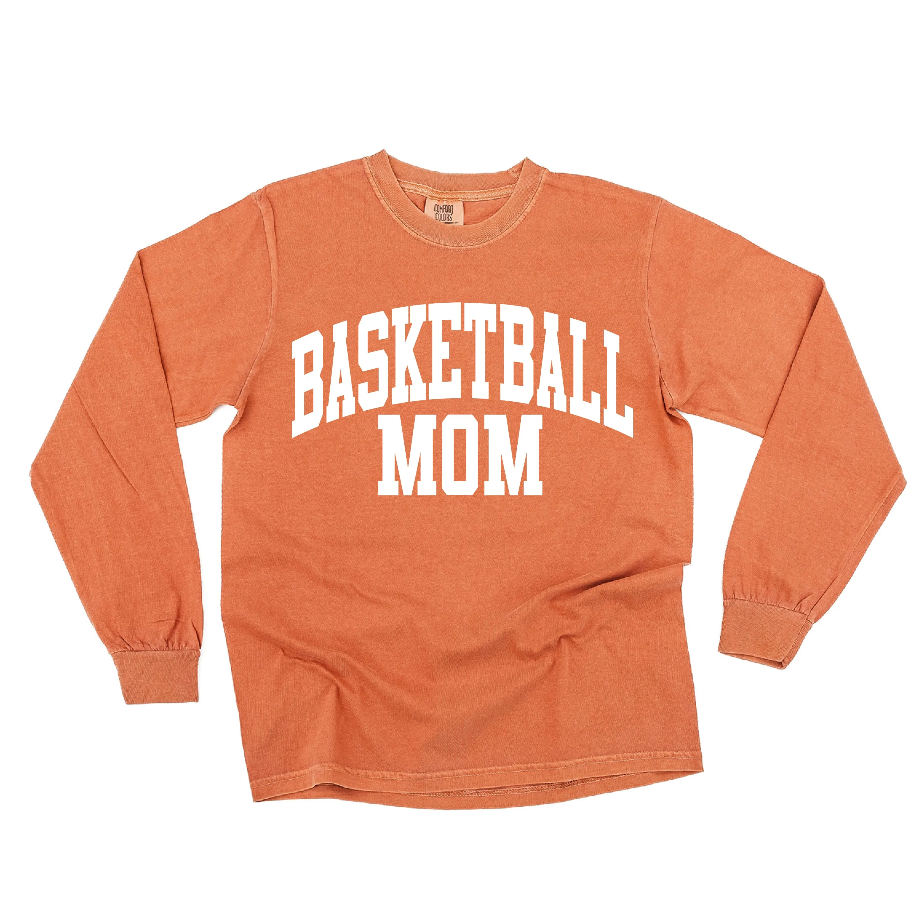 Varsity Style - BASKETBALL MOM - LONG SLEEVE COMFORT COLORS TEE