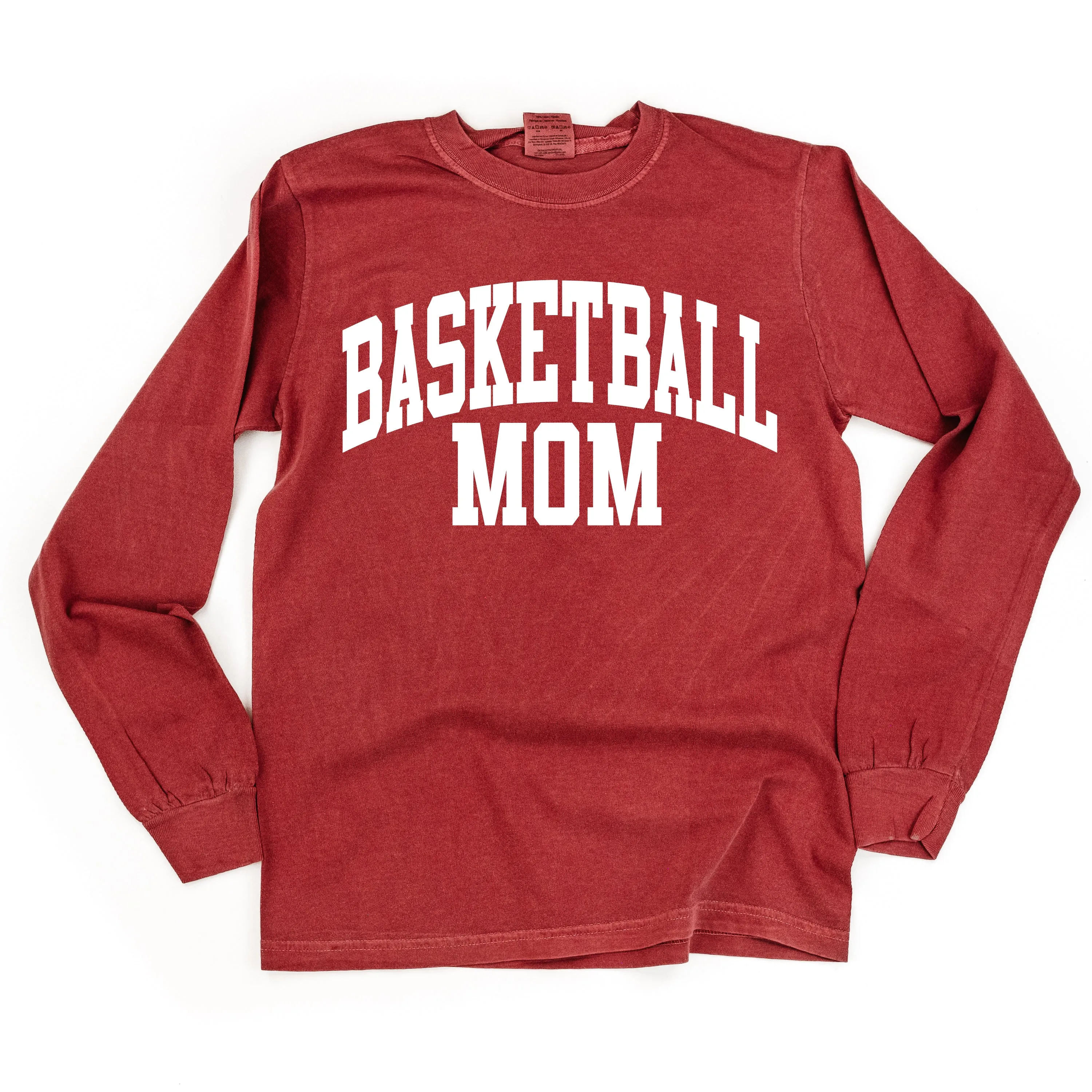 Varsity Style - BASKETBALL MOM - LONG SLEEVE COMFORT COLORS TEE