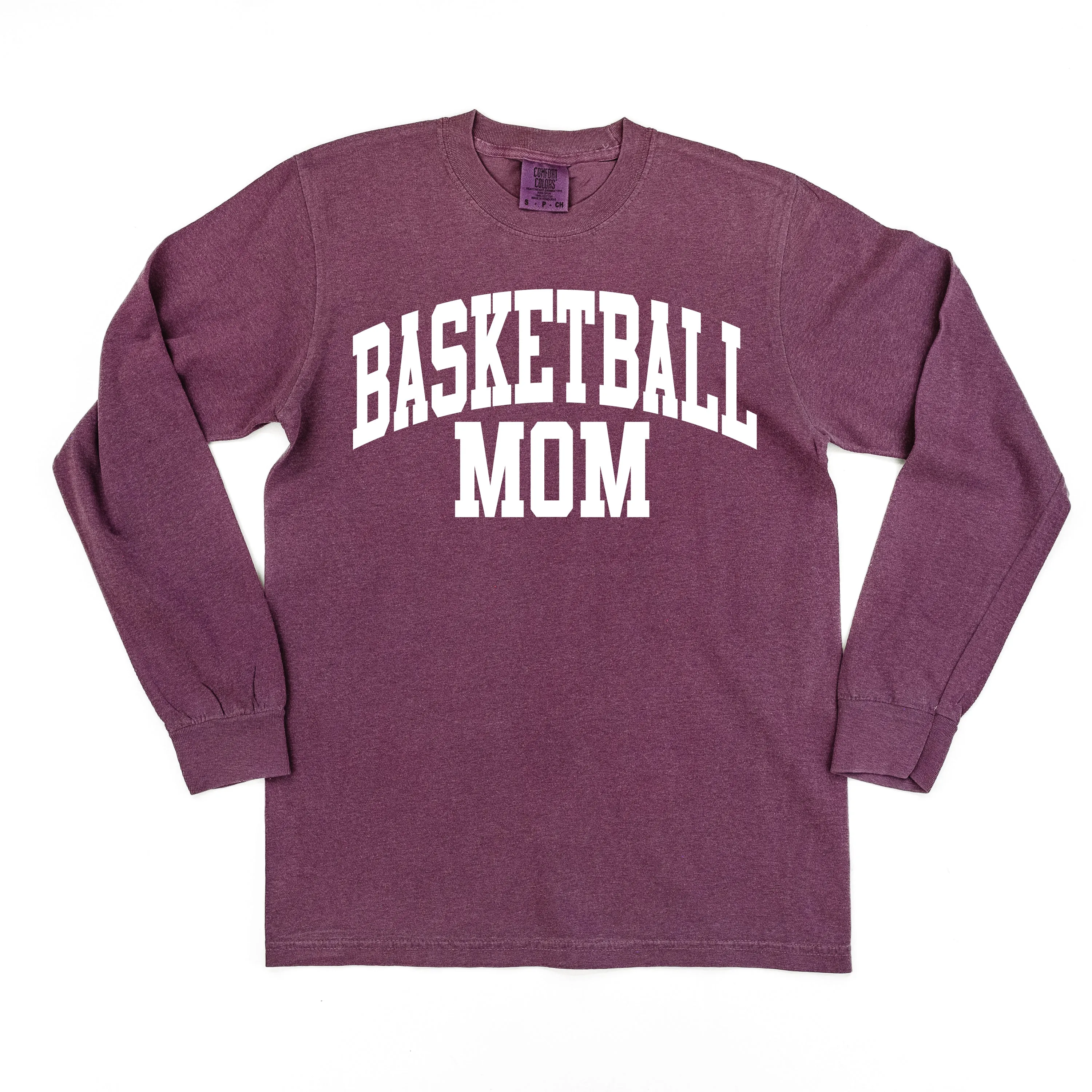 Varsity Style - BASKETBALL MOM - LONG SLEEVE COMFORT COLORS TEE