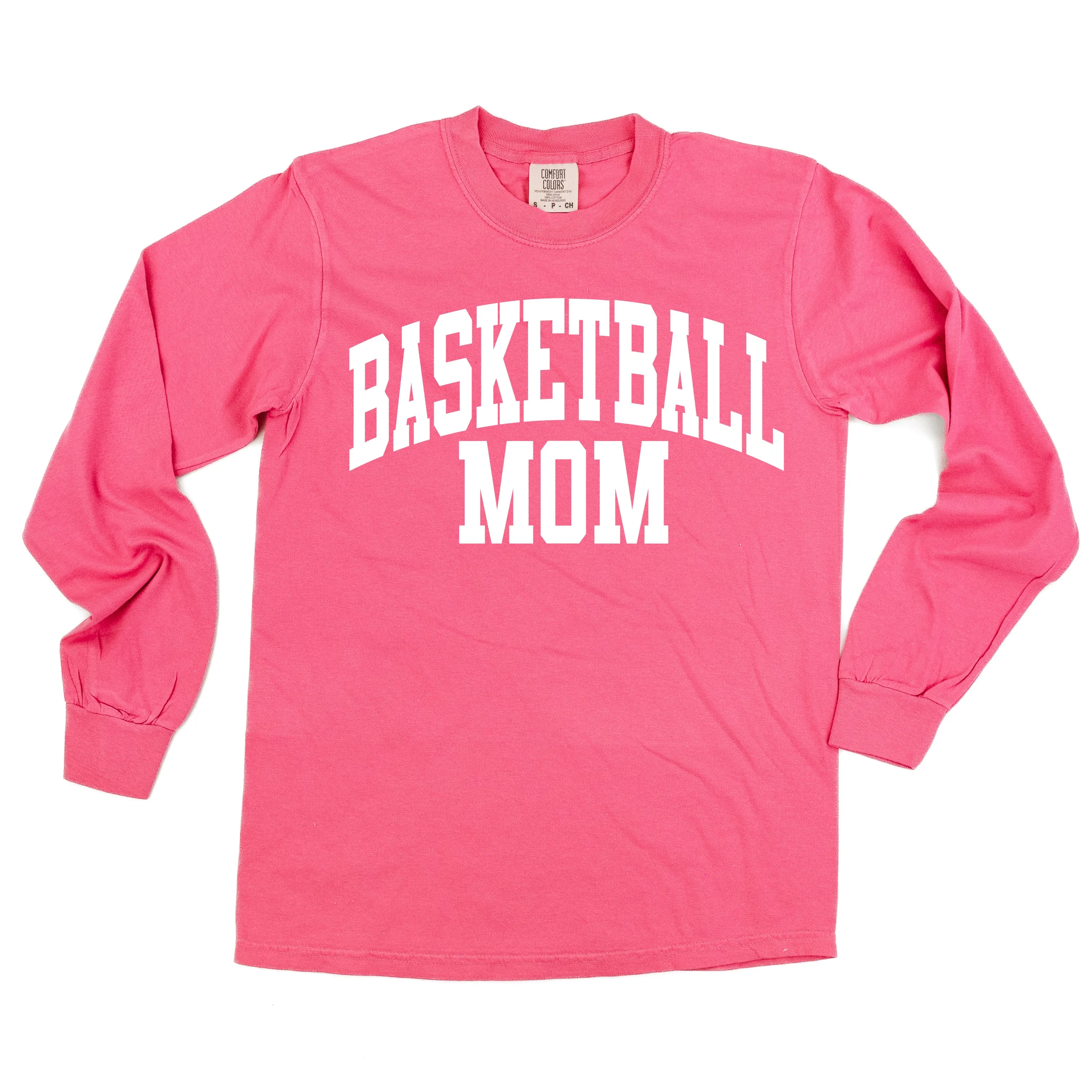 Varsity Style - BASKETBALL MOM - LONG SLEEVE COMFORT COLORS TEE