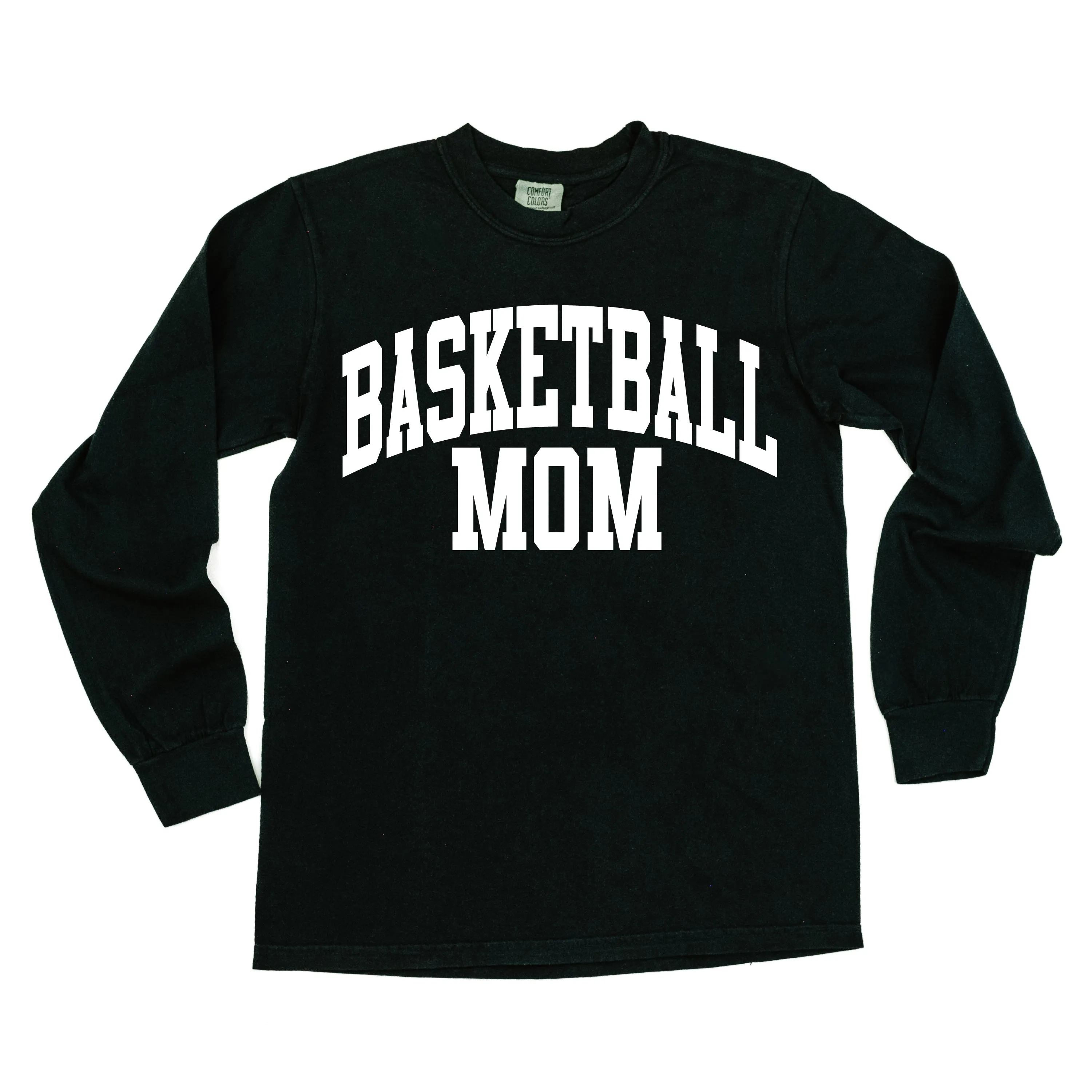 Varsity Style - BASKETBALL MOM - LONG SLEEVE COMFORT COLORS TEE