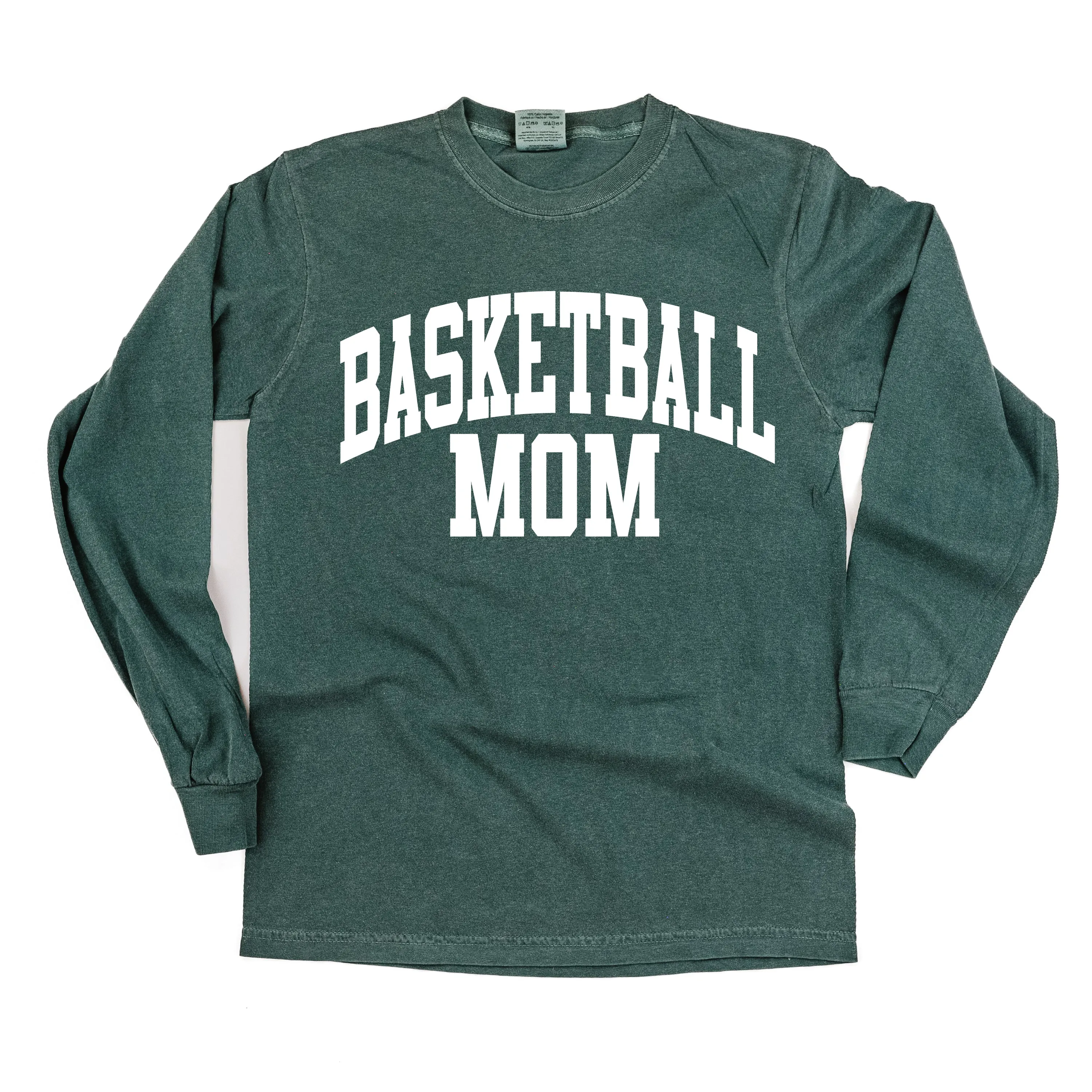 Varsity Style - BASKETBALL MOM - LONG SLEEVE COMFORT COLORS TEE