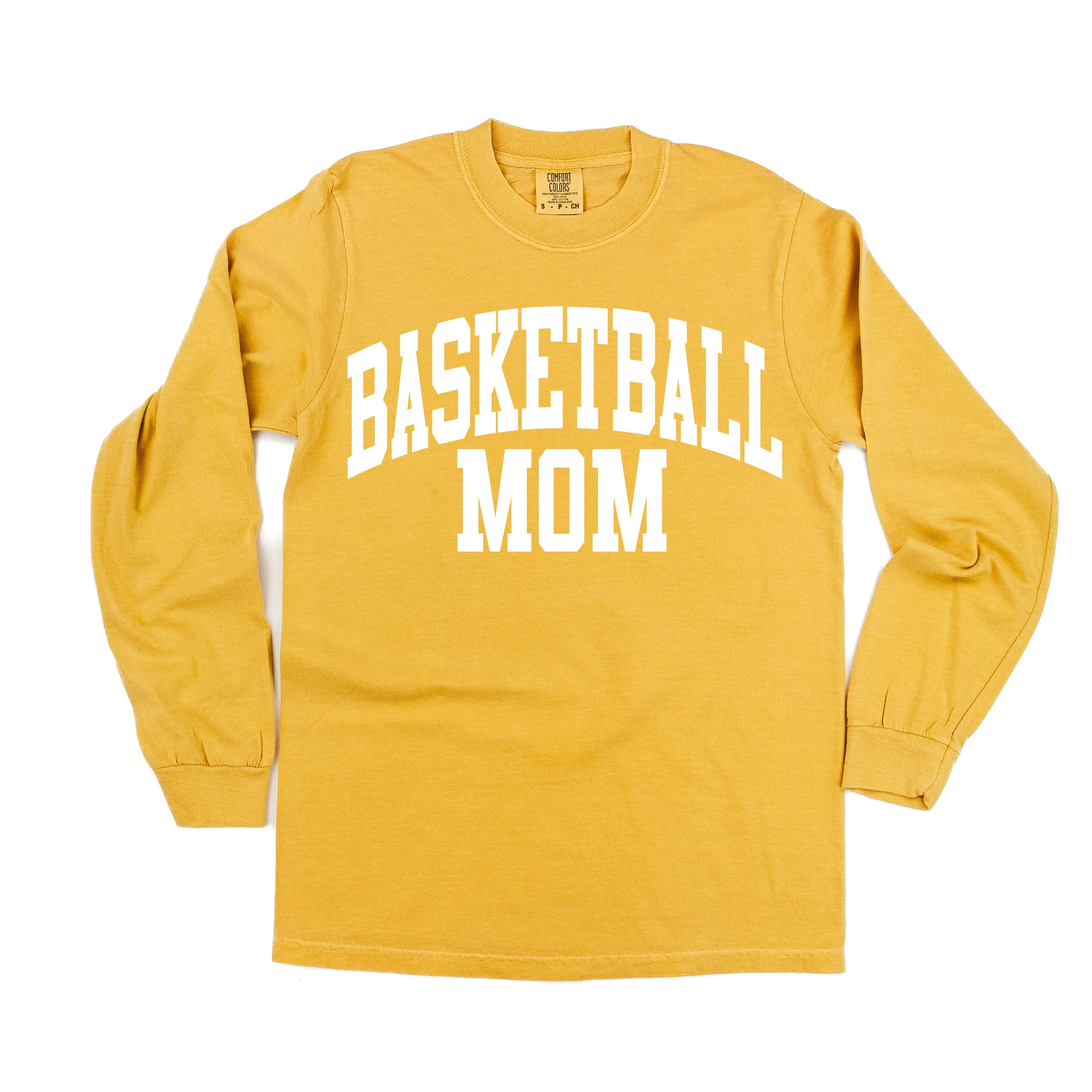 Varsity Style - BASKETBALL MOM - LONG SLEEVE COMFORT COLORS TEE
