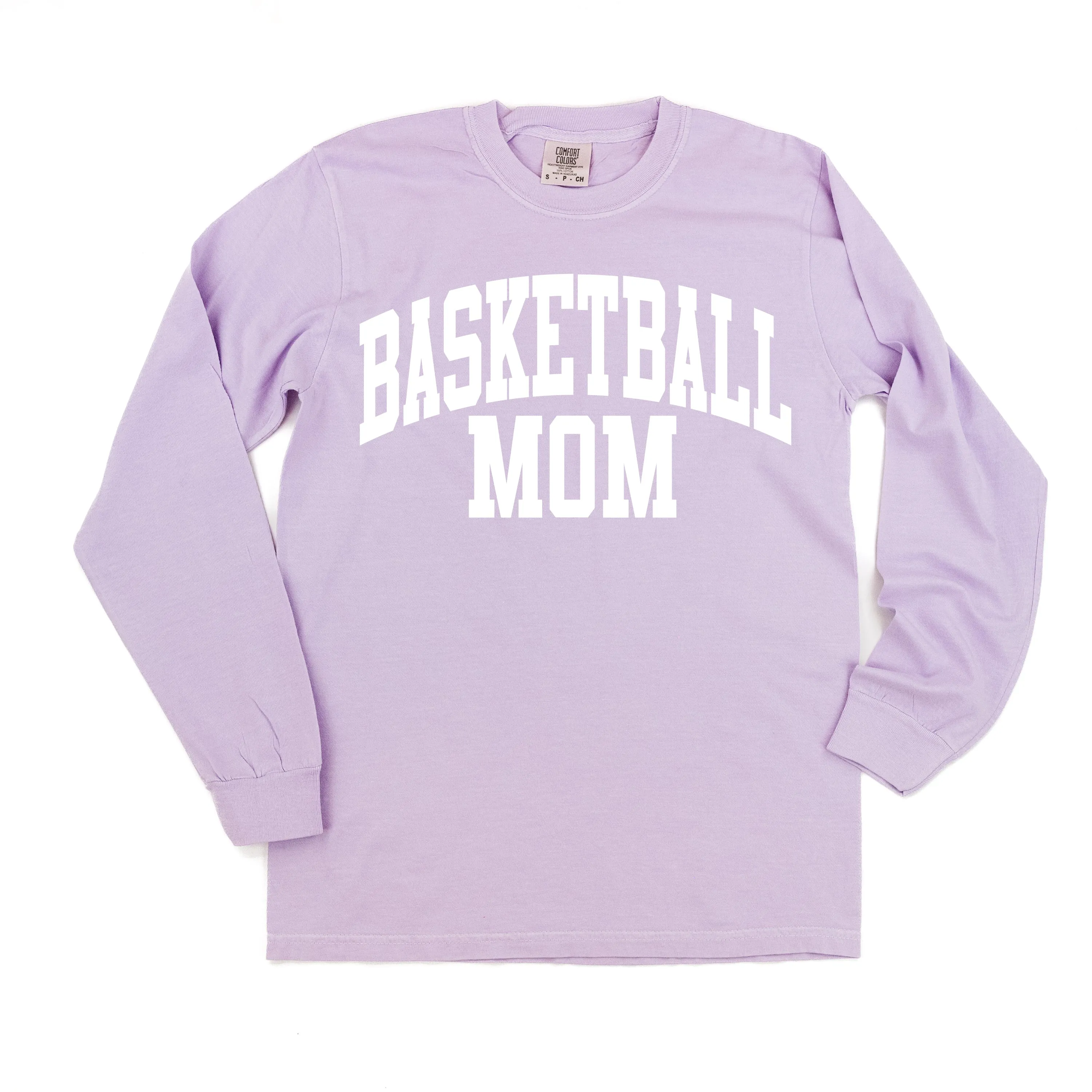 Varsity Style - BASKETBALL MOM - LONG SLEEVE COMFORT COLORS TEE