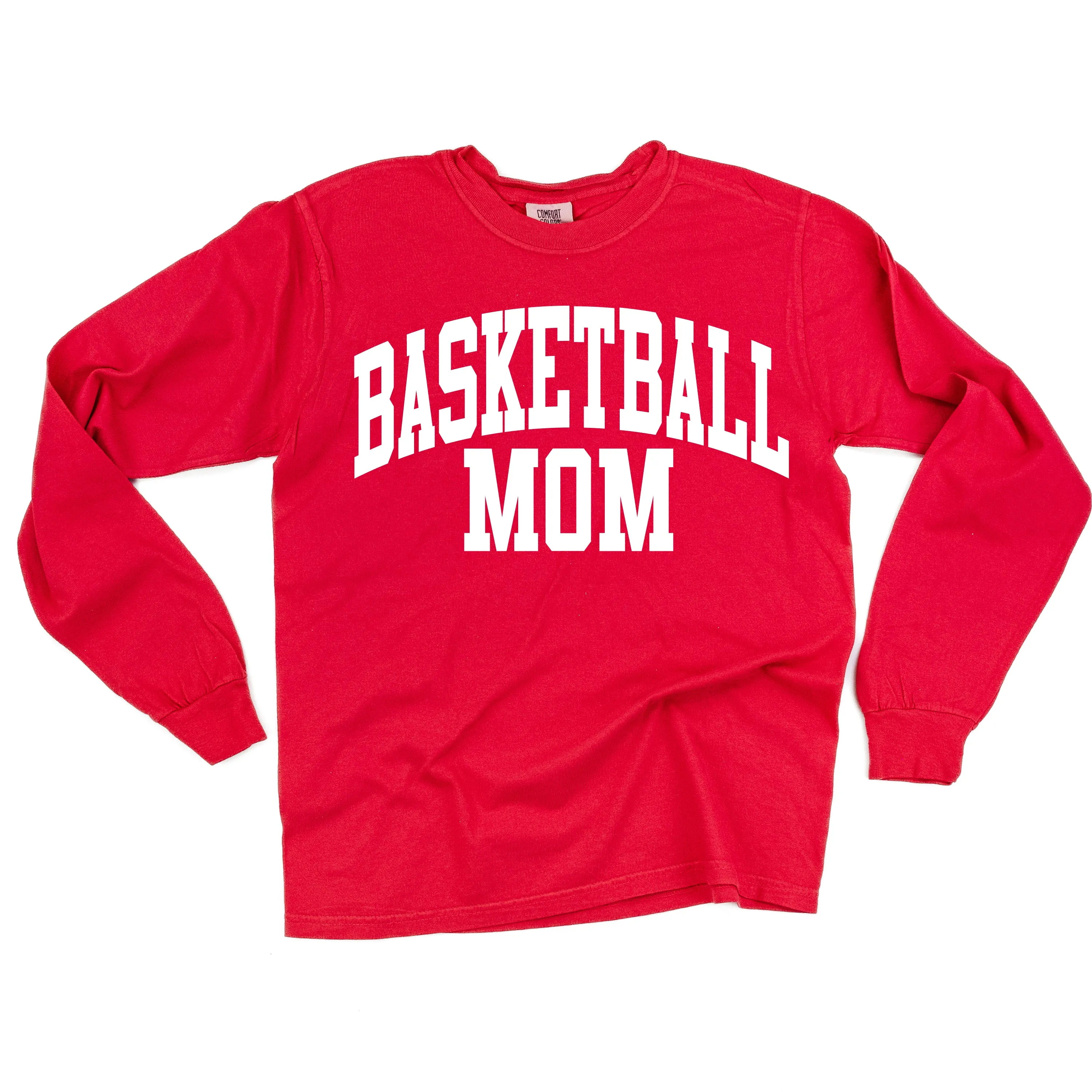 Varsity Style - BASKETBALL MOM - LONG SLEEVE COMFORT COLORS TEE