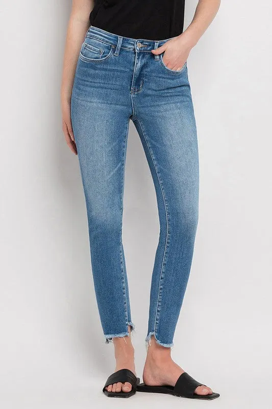 Vervet by Flying Monkey High Rise Step Hem Skinny Jeans