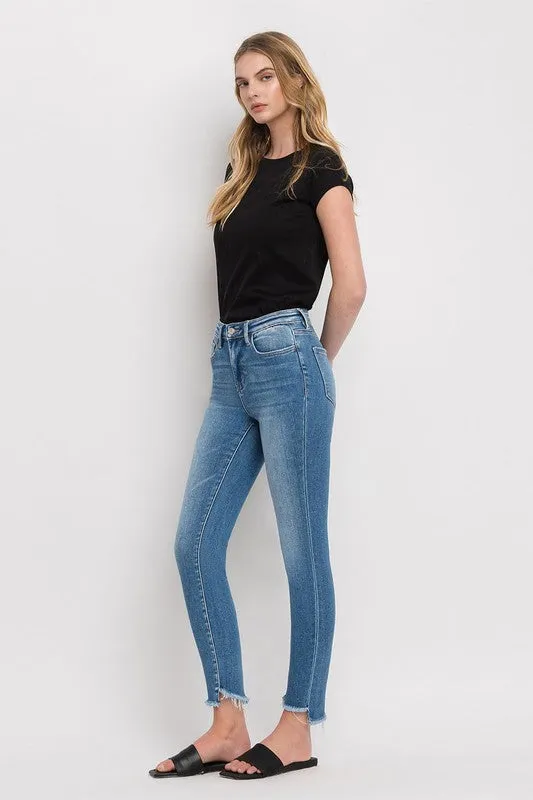 Vervet by Flying Monkey High Rise Step Hem Skinny Jeans