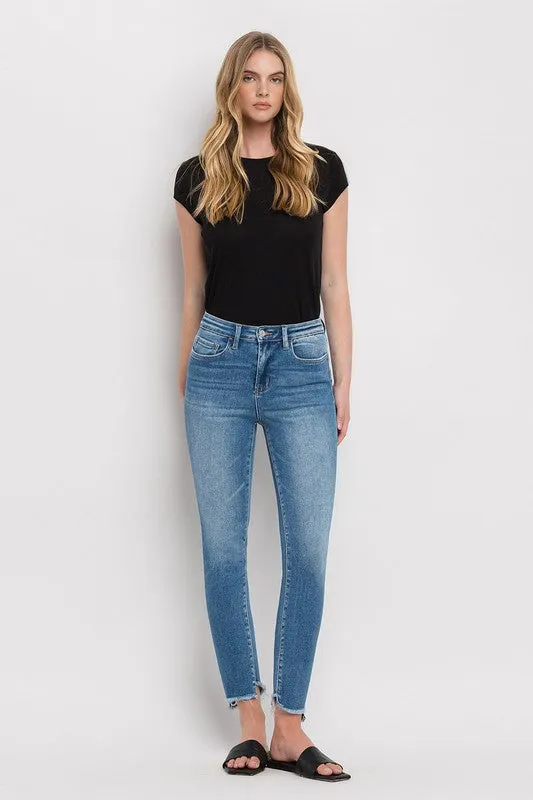 Vervet by Flying Monkey High Rise Step Hem Skinny Jeans