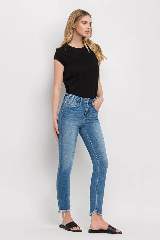 Vervet by Flying Monkey High Rise Step Hem Skinny Jeans
