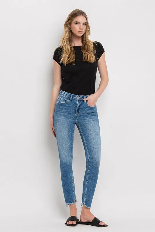 Vervet by Flying Monkey High Rise Step Hem Skinny Jeans