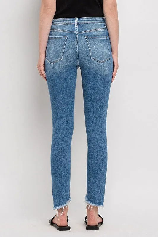 Vervet by Flying Monkey High Rise Step Hem Skinny Jeans