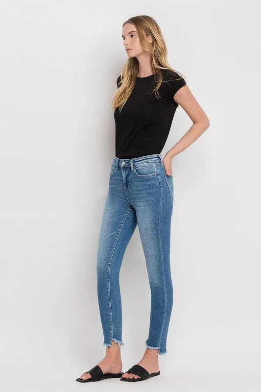 Vervet by Flying Monkey High Rise Step Hem Skinny Jeans