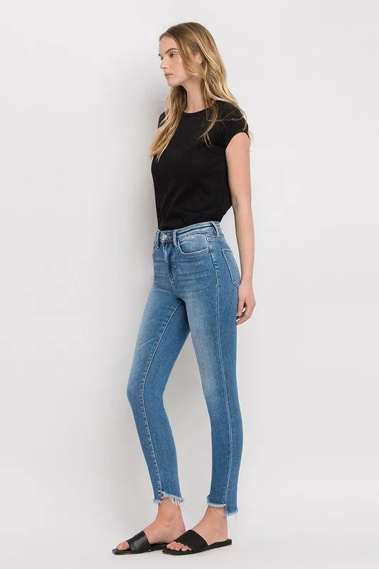 Vervet by Flying Monkey High Rise Step Hem Skinny Jeans
