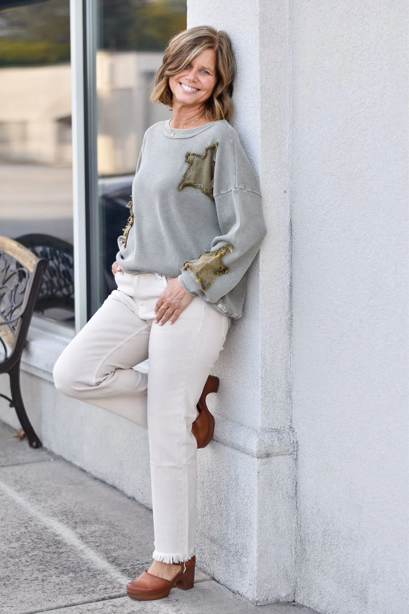 Vervet Mid Rise Crop Straight Jeans