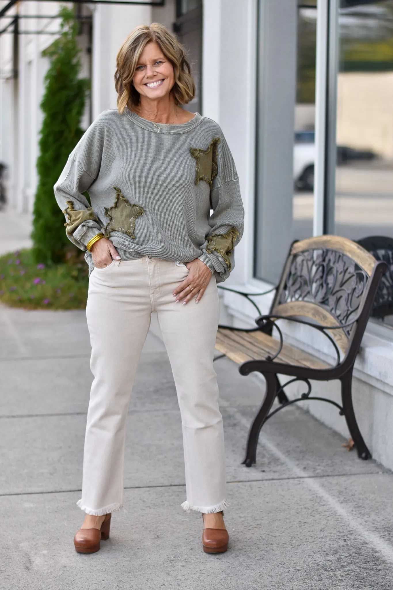 Vervet Mid Rise Crop Straight Jeans