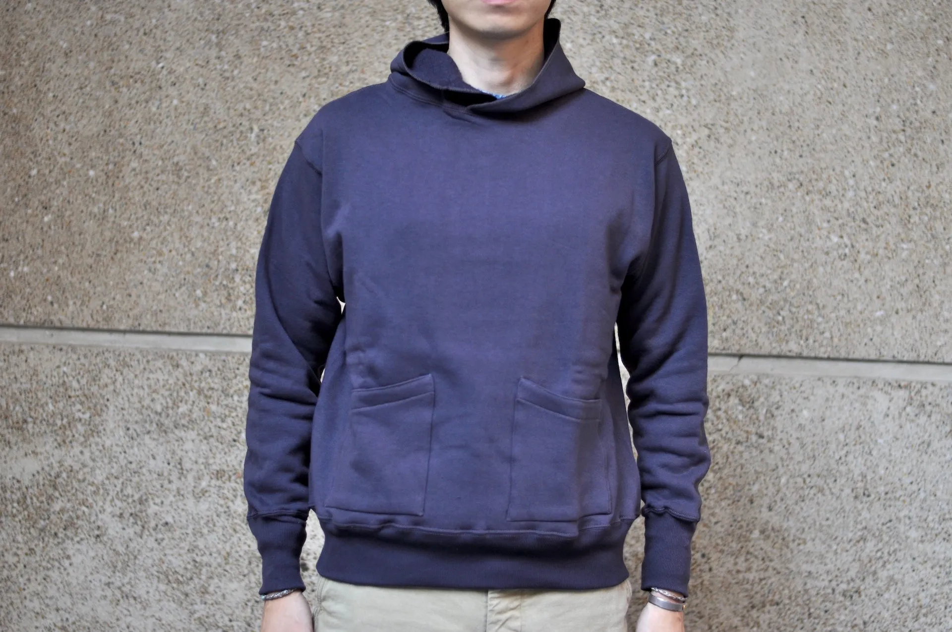 Warehouse Lot.453 10oz Loopwheeled "Footy" Pull Over (Dark Navy)