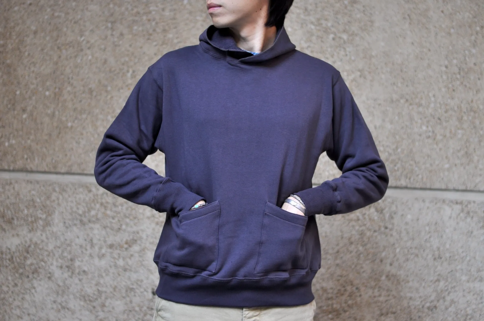 Warehouse Lot.453 10oz Loopwheeled "Footy" Pull Over (Dark Navy)