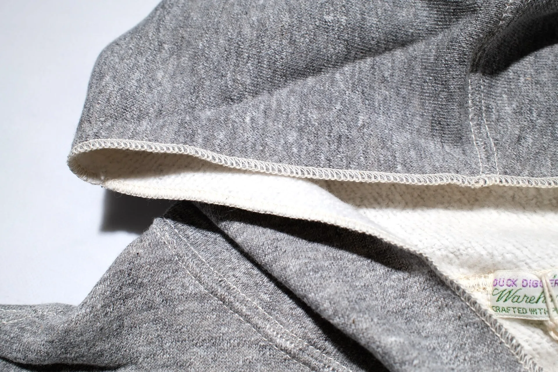 Warehouse Lot.453 10oz Loopwheeled "Footy" Pull Over (Heather Grey)